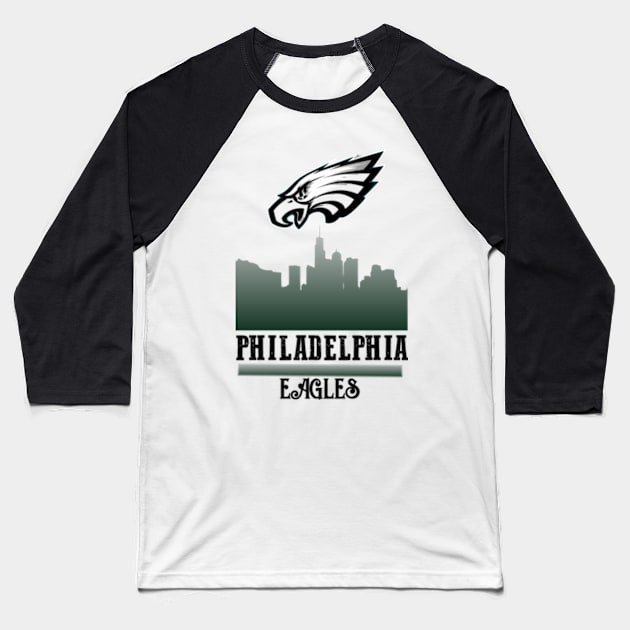 Philadelphia Eagles Baseball T-Shirt by TshirtMA